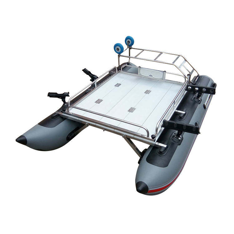 Fishing Kayak Cart - 1/2 Person Inflatable Lure Fishing Catamaran