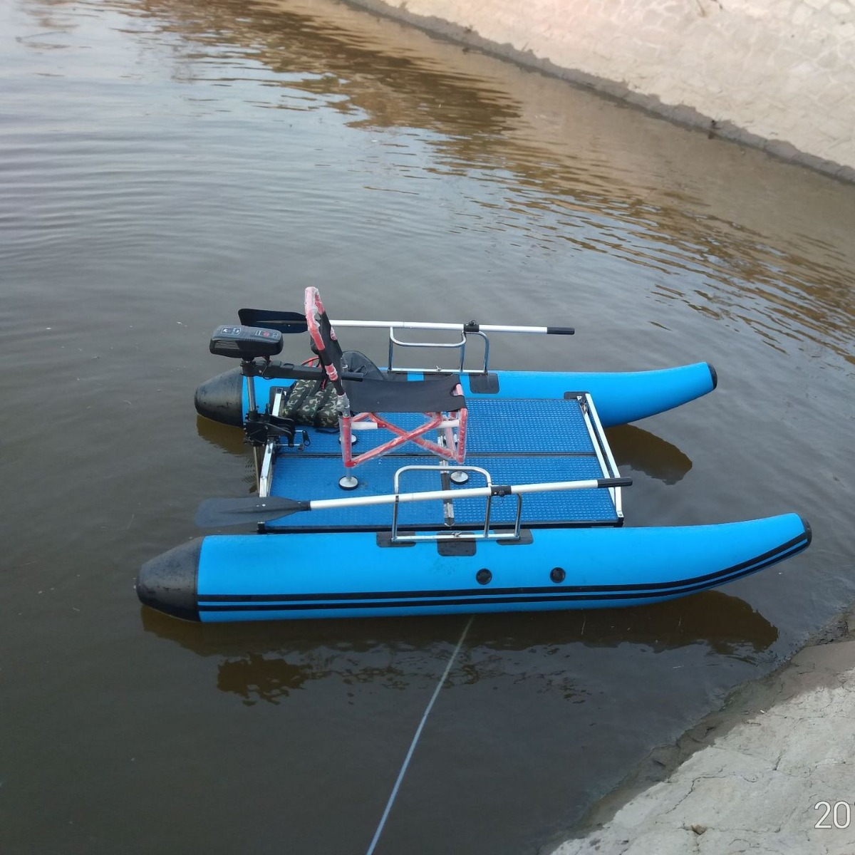 Fishing Kayak Inflatable - Catamaran Luya boat/raft fishing platform/floating fishing