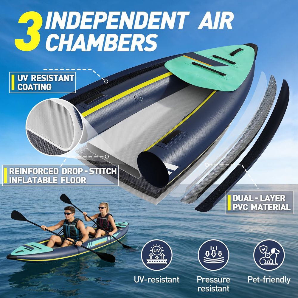 Kayak 1 2 Person for Adults, 1 - Fishing Kayak Seat ulasan dan harga