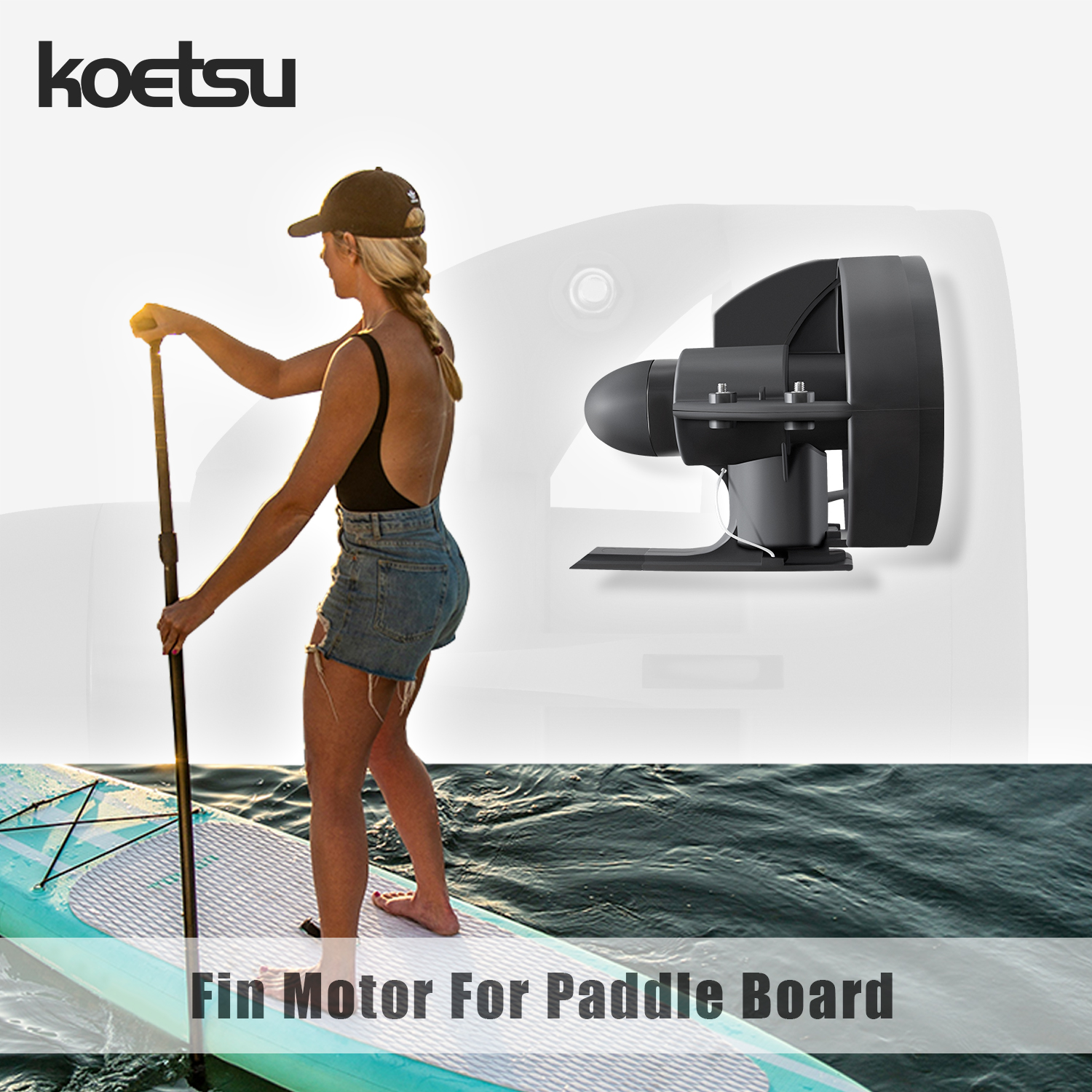 KOETSU paddle board underwater - Fishing Kayak Trolling Motor ulasan dan harga