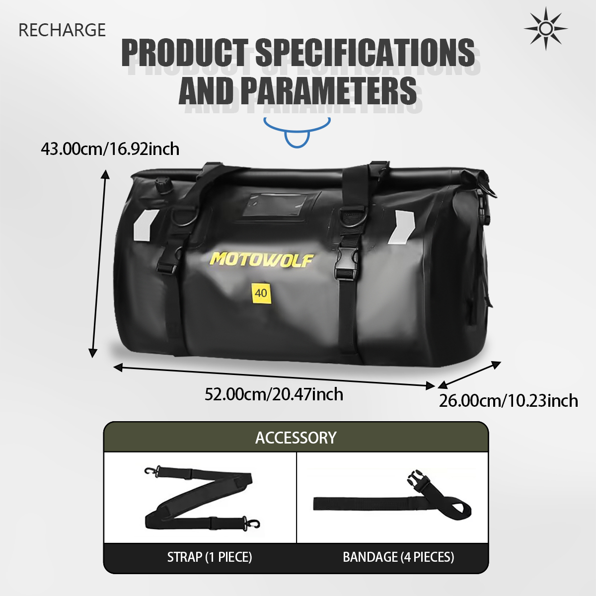 Waterproof Duffel Bag 40L/66L  - Fishing Kayak Storage Bag ulasan dan harga
