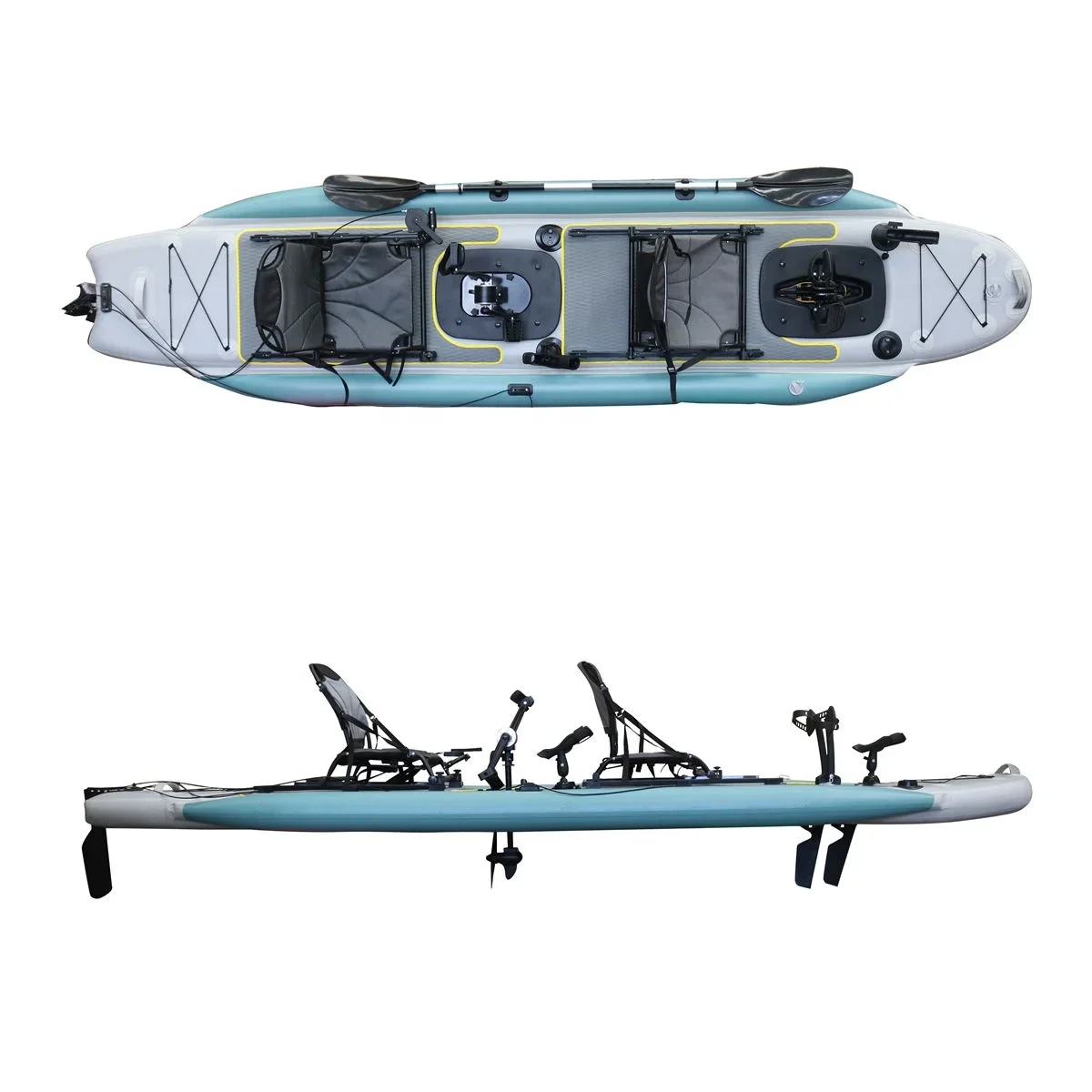 2026 14FT 2-Person Sit-On-Top  - Fishing Kayak Sit On Top ulasan dan harga