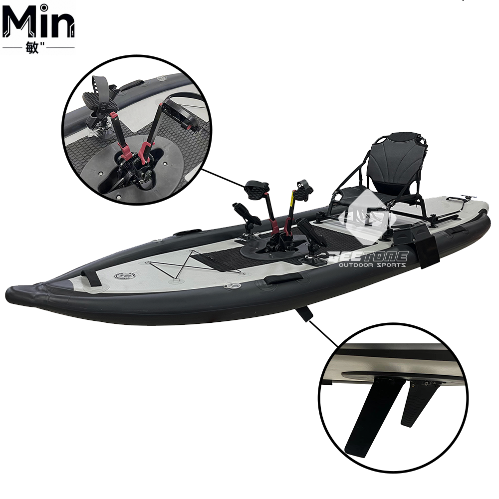 1000D PVC Inflatable Pedal Dri - Fishing Kayak Pedal Drive ulasan dan harga