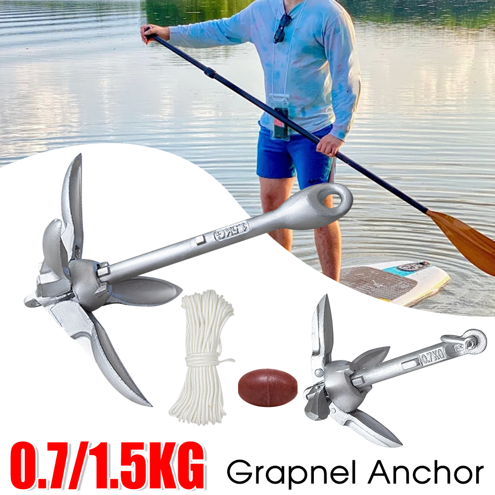 0.7/1.5KG Grapnel Anchor Folda - Fishing Kayak Anchor ulasan dan harga