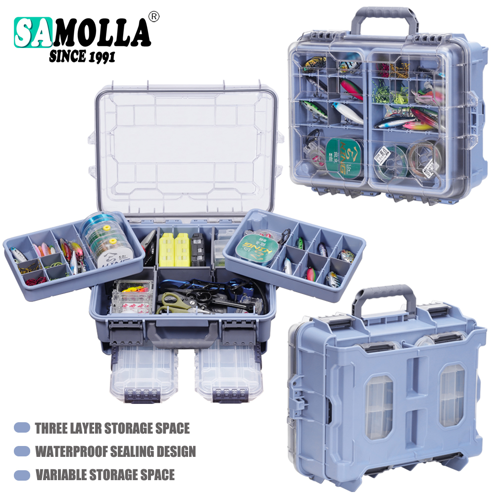 SAMOLLA Fishing Tackle Box Lar - Fishing Kayak Crate ulasan dan harga