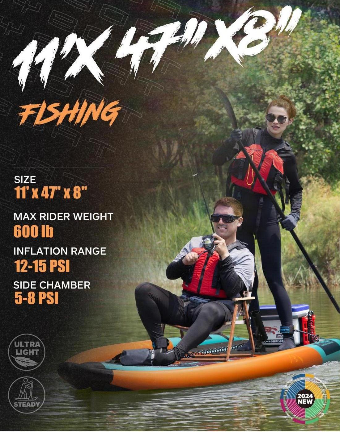 2 Person Inflatable Kayak for  - Fishing Kayak Seat ulasan dan harga