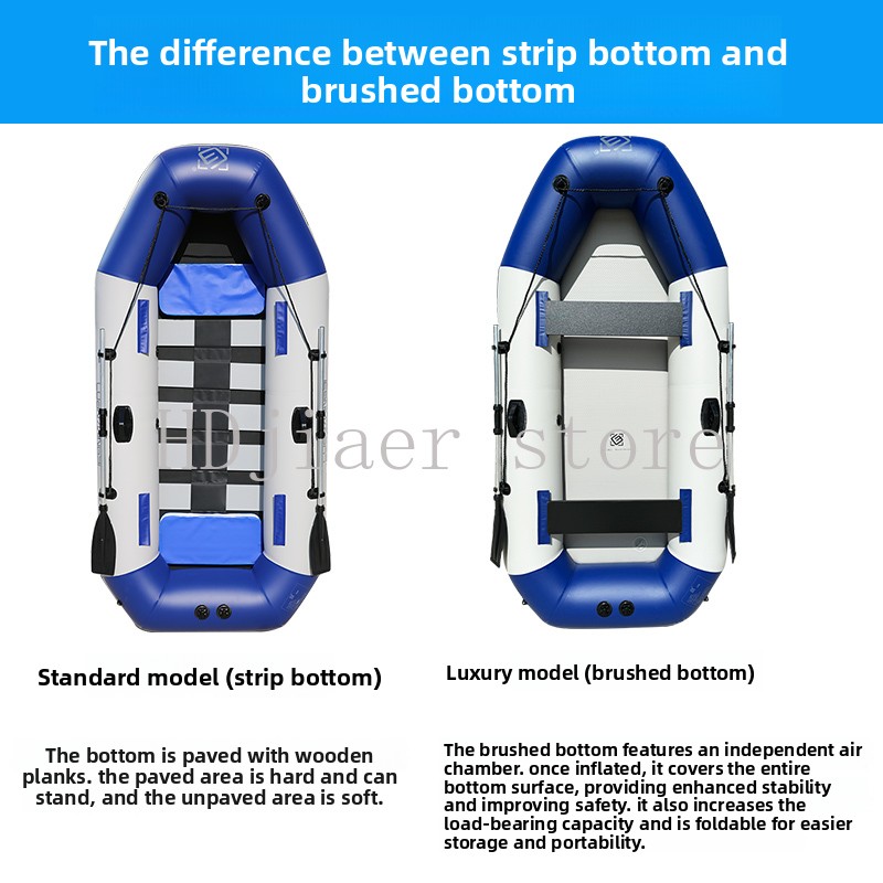 Inflatable Boat with Hard Bott - Fishing Kayak Sit On Top ulasan dan harga