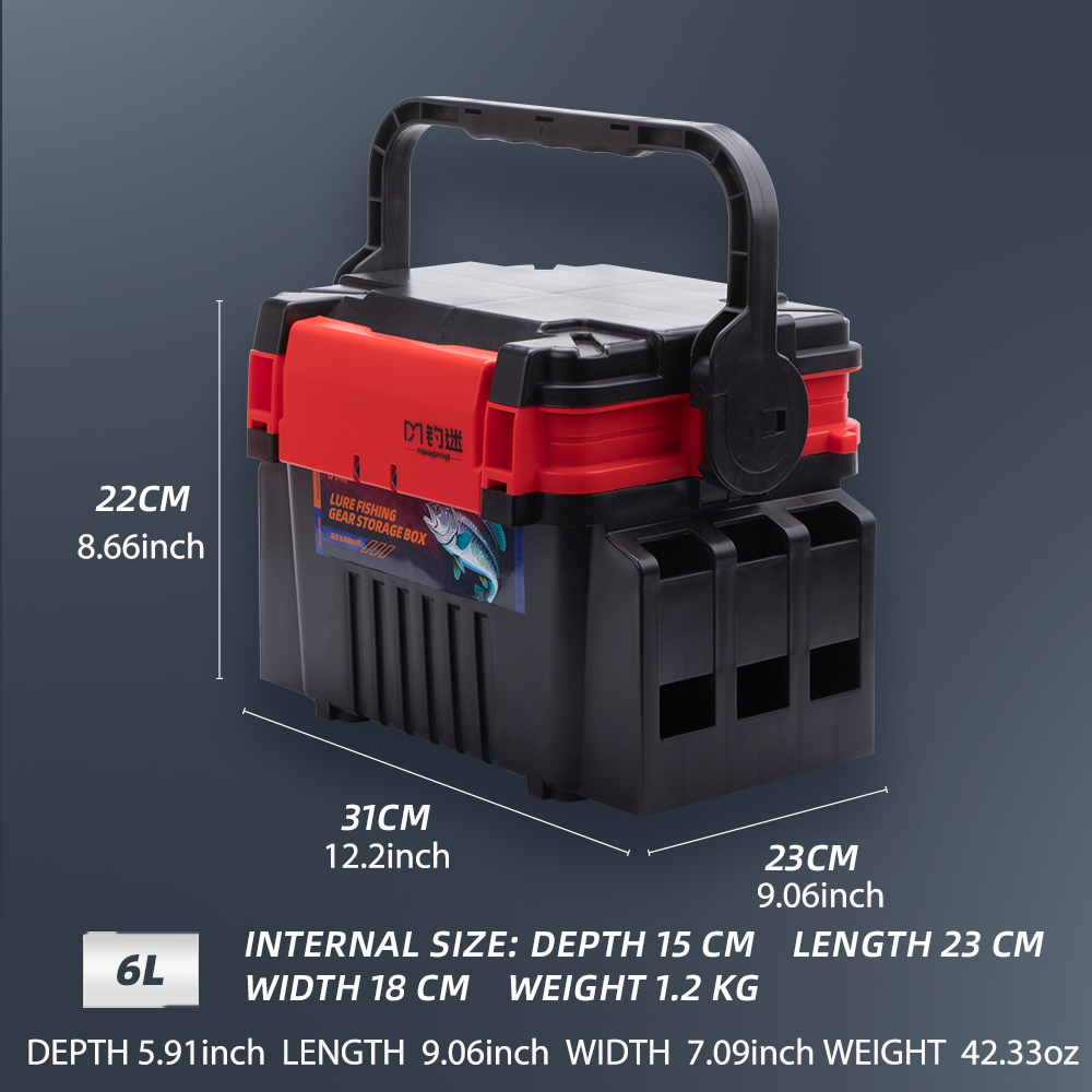 Fishingfans 6L 12L Fishing Box - Fishing Kayak Crate ulasan dan harga